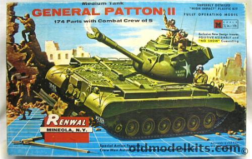 Renwal 1/32 General Patton II Medium Tank, M556 plastic model kit